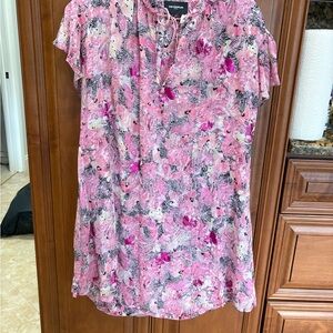 The Kooples Pink and Black Floral dress